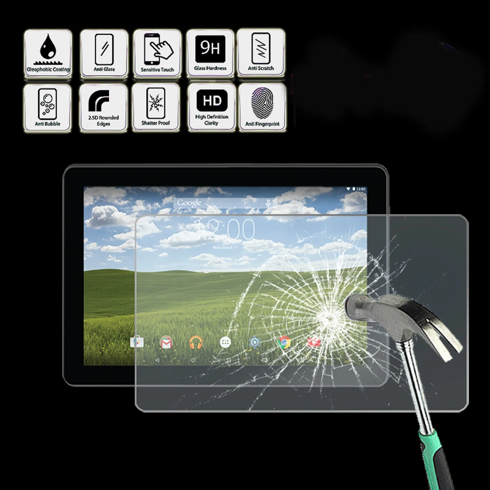 For RCA Pro10 Edition 2 II 10.1" - Tablet Tempered Glass Screen Protector Cover Screen Film Protector Guard Cover
For RCA Pro10 Edition 2 II 10.1" - Tablet Tempered Glass Screen Protector Cover Screen Film Protector Guard Cover