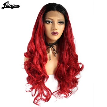 Ebingoo High Temperature Fiber Long Body Wave Black Ombre Red Free Part Synthetic Lace Front Wig For Women Party
Ebingoo High Temperature Fiber Long Body Wave Black Ombre Red Free Part Synthetic Lace Front Wig For Women Party