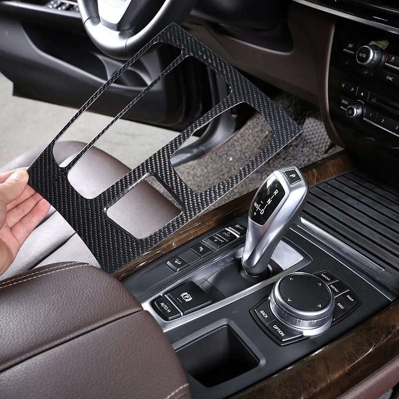 For BMW X5 X6 F15 F16 Real Carbon Fiber Car Center Gear Shift Panel Cover Frame Cover Stickers Car Accessories For R H D & L H D
For BMW X5 X6 F15 F16 Real Carbon Fiber Car Center Gear Shift Panel Cover Frame Cover Stickers Car Accessories For R H D & L H D