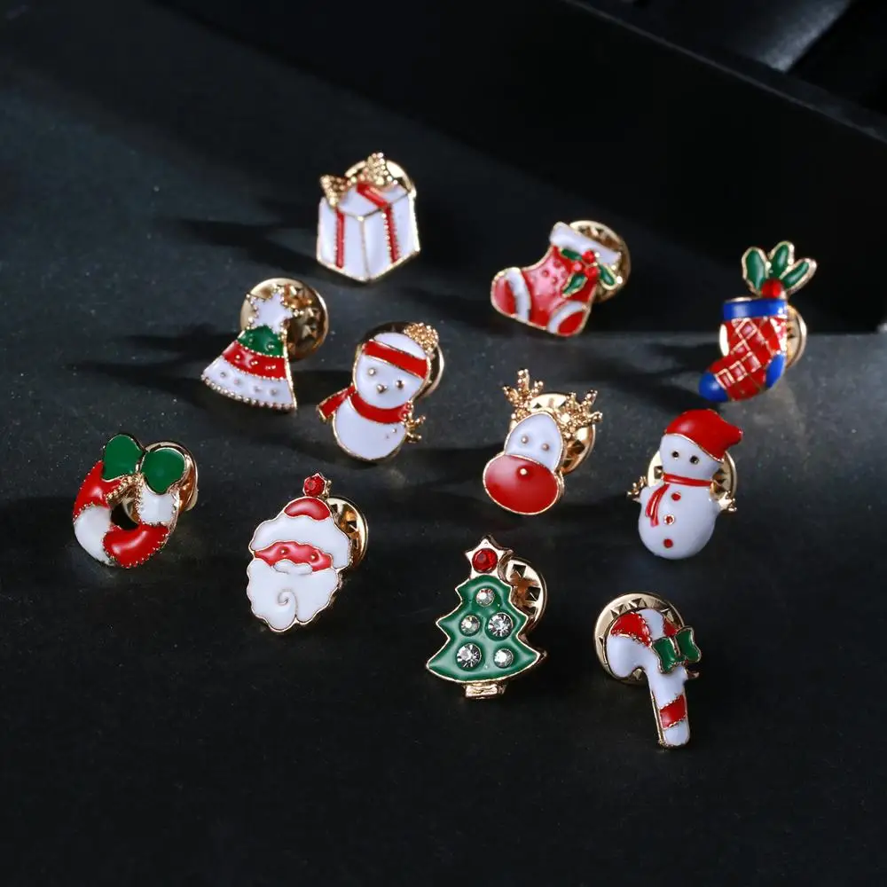 New Merry Christmas Brooches Pins Cute Santa Claus Hat gloves Bells Socks Donuts Enamel Pin Women Jewelry Rhinestone Brooch
New Merry Christmas Brooches Pins Cute Santa Claus Hat gloves Bells Socks Donuts Enamel Pin Women Jewelry Rhinestone Brooch