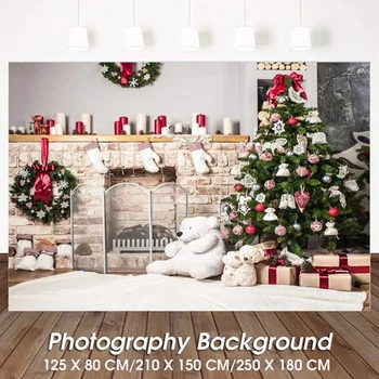 Christmas Backdrop Brick Fireplace Light White Bear Star Bell Vinyl 3D Photography Background Photo Studio Background Cloth
Christmas Backdrop Brick Fireplace Light White Bear Star Bell Vinyl 3D Photography Background Photo Studio Background Cloth
