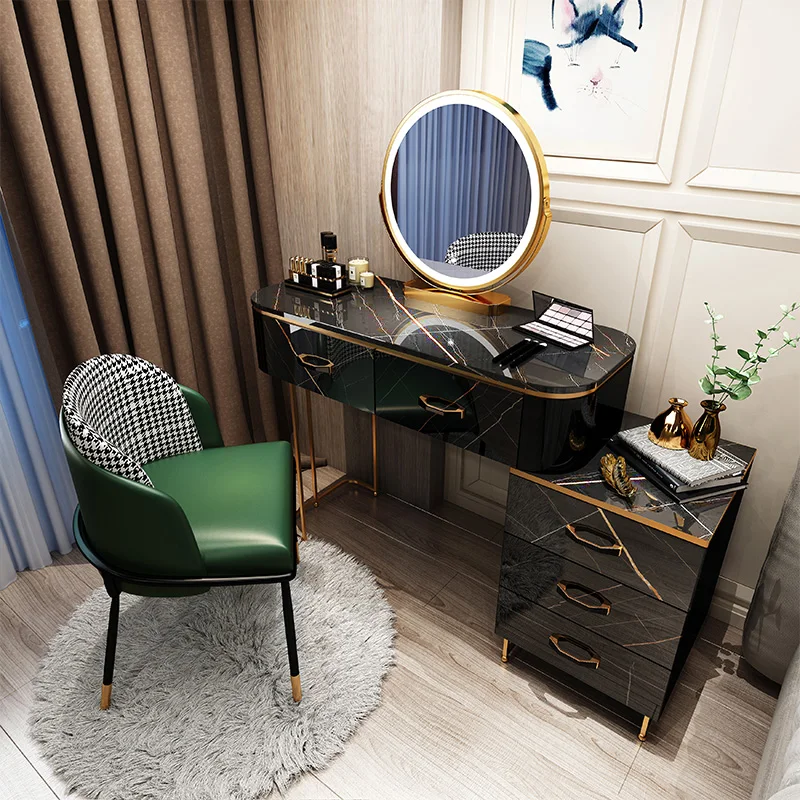 Nordic Light Luxury Dresser Cabinet Integrated Modern Minimalist Small Bedroom Net Red Makeup Table with Lights Home Furniture
Nordic Light Luxury Dresser Cabinet Integrated Modern Minimalist Small Bedroom Net Red Makeup Table with Lights Home Furniture