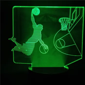 Basketball Boy LED 3D Night Light 7/16 Color Changing 3D Visual Light Table Lamp for Bedroom Home Children Boy Xmas Gifts
Basketball Boy LED 3D Night Light 7/16 Color Changing 3D Visual Light Table Lamp for Bedroom Home Children Boy Xmas Gifts