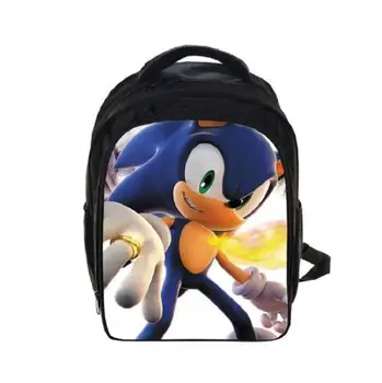 

New 13 Inch Super Mario Bros Sonic Backpack Kids School Bags for Boys Schoolbag Baby Kindergarten Child Bags