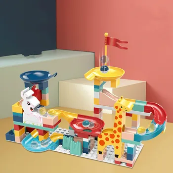Large particles Duploe toy Marble Race Run Maze Ball Track Building Blocks Funnel Slide Assemble Bricks Educational Toy for kids
Large particles Duploe toy Marble Race Run Maze Ball Track Building Blocks Funnel Slide Assemble Bricks Educational Toy for kids