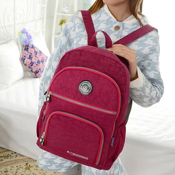 1 PC Nylon Solid Color Backpack Teenage Girl Casual School Bag Large Capacity Sports Double Shoulder Bag Travel Laptop Backpack
1 PC Nylon Solid Color Backpack Teenage Girl Casual School Bag Large Capacity Sports Double Shoulder Bag Travel Laptop Backpack
