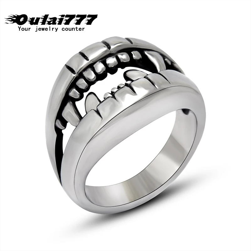 oulai777 Unique Punk Gothic Satanic Demon Exaggeration Skull Ring Men black Biker Ring Jewelry Gift custom
oulai777 Unique Punk Gothic Satanic Demon Exaggeration Skull Ring Men black Biker Ring Jewelry Gift custom