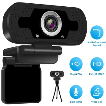 1080P USB Webcam Web Camera Built-in Stereo Microphone Computer Camera Full HD Skype Video Call For PC Laptop Live Equipment
1080P USB Webcam Web Camera Built-in Stereo Microphone Computer Camera Full HD Skype Video Call For PC Laptop Live Equipment
