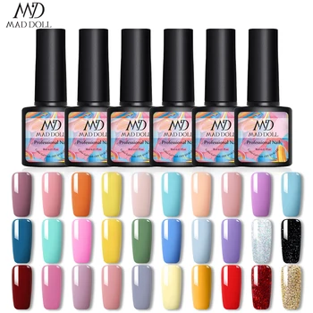 MAD DOLL 6 Pcs/Set Colorful Gel Nail Polish Varnish Set for UV LED Macaron Colors Gel Varnish Set Soak Off Gel Polish
MAD DOLL 6 Pcs/Set Colorful Gel Nail Polish Varnish Set for UV LED Macaron Colors Gel Varnish Set Soak Off Gel Polish