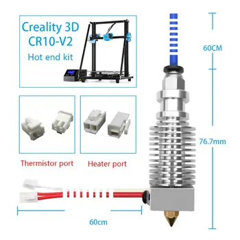Printer Parts 24V Assembled Extruder Hot End Kit for Creality 3D CR10-V2 Printer R9UB
Printer Parts 24V Assembled Extruder Hot End Kit for Creality 3D CR10-V2 Printer R9UB
