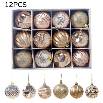 12 Pcs/Set 6cm Christmas Tree Ball Hanging Pendants Ornament Decor Xmas Glitter Balls Decorations Home Party Accessories
12 Pcs/Set 6cm Christmas Tree Ball Hanging Pendants Ornament Decor Xmas Glitter Balls Decorations Home Party Accessories