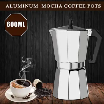 600ML Aluminum Coffee Maker Moka Pot Octagonal Coffee Cup Cafeteira Expresso Percolator Pot Home Office Espresso Maker 12 Cups
600ML Aluminum Coffee Maker Moka Pot Octagonal Coffee Cup Cafeteira Expresso Percolator Pot Home Office Espresso Maker 12 Cups