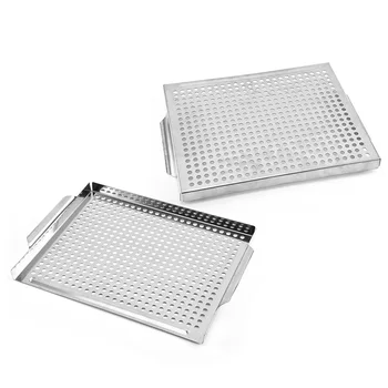 1pc Stainless Steel Barbecue Tray Non-Stick Bakeware Anti-rust BBQ Fry Pan Practical Grill Tray Sturdy Kitchen Serving Utensil 
1pc Stainless Steel Barbecue Tray Non-Stick Bakeware Anti-rust BBQ Fry Pan Practical Grill Tray Sturdy Kitchen Serving Utensil