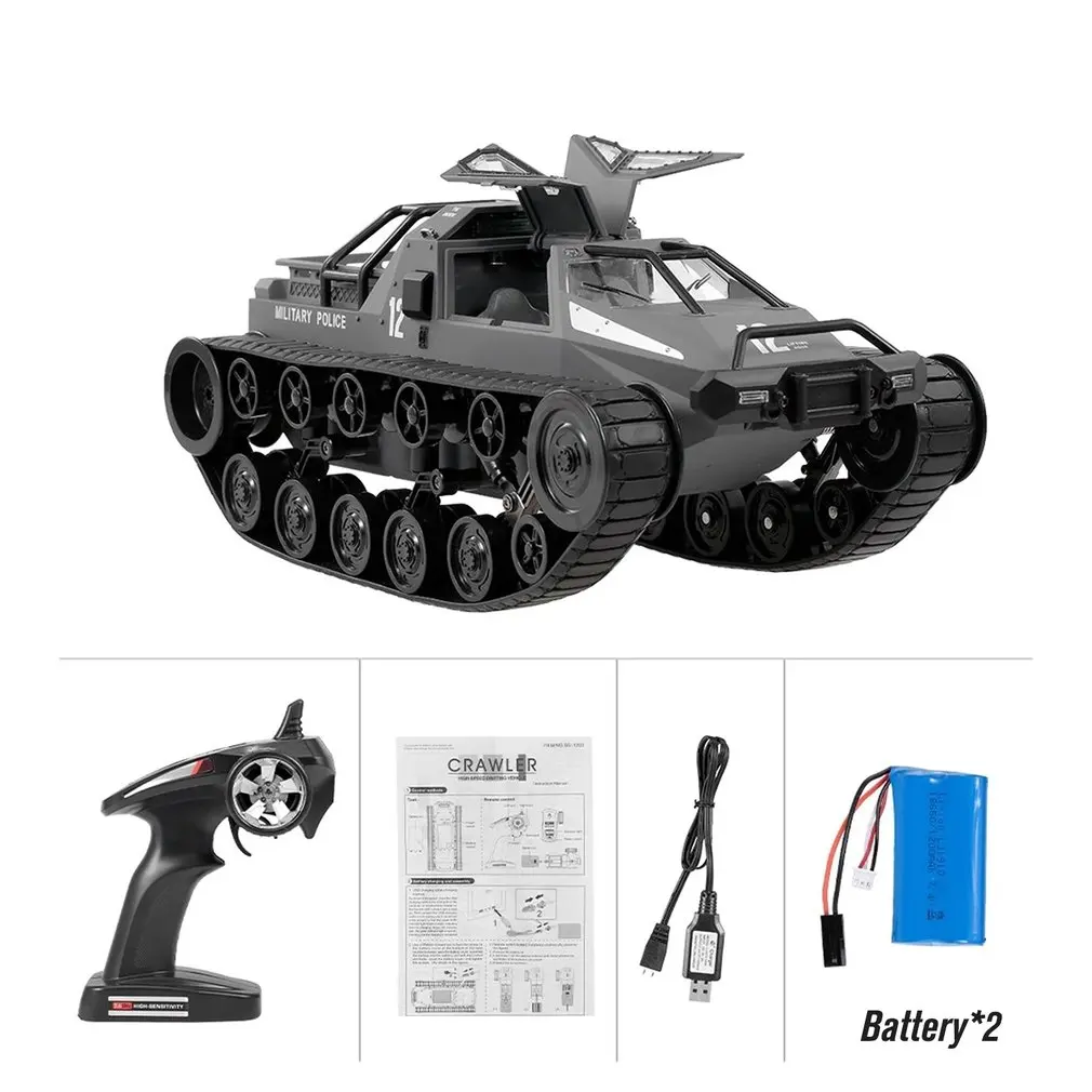 SG-1203 1:12 4WD RC Tank Drift Cars 2.4G Remote Control High Speed Full Proportional Vehicle Model Tanks for Children Gift
SG-1203 1:12 4WD RC Tank Drift Cars 2.4G Remote Control High Speed Full Proportional Vehicle Model Tanks for Children Gift