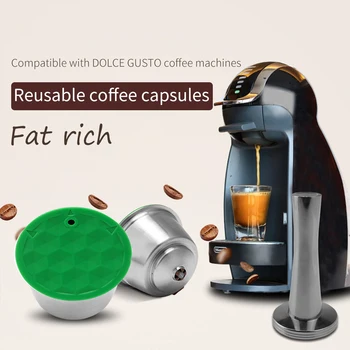 Reusable Coffee Capsule Stainless Steel Coffee Filters With Milk Foam Capsule Refillable Coffee Capsules Pod For Dolce Gusto
Reusable Coffee Capsule Stainless Steel Coffee Filters With Milk Foam Capsule Refillable Coffee Capsules Pod For Dolce Gusto