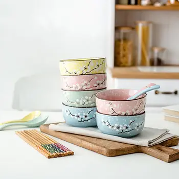 Tableware Set Ceramic Bowl Rice Bowl Household Porcelain Bowl Creative Meal Bowl Small Bowl Dish Set Japanese Tableware Soup 
Tableware Set Ceramic Bowl Rice Bowl Household Porcelain Bowl Creative Meal Bowl Small Bowl Dish Set Japanese Tableware Soup