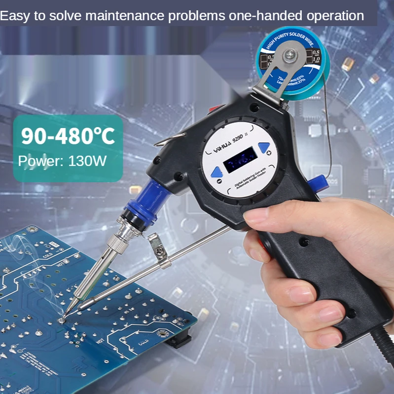 WEP 929D-I Автоматическая отправка оловянного пистолета, Портативная паяльная станция, Одноручный паяльник, сварочный ремонтный инструмент
WEP 929D-I Автоматическая отправка оловянного пистолета, Портативная паяльная станция, Одноручный паяльник, сварочный ремонтный инструмент
