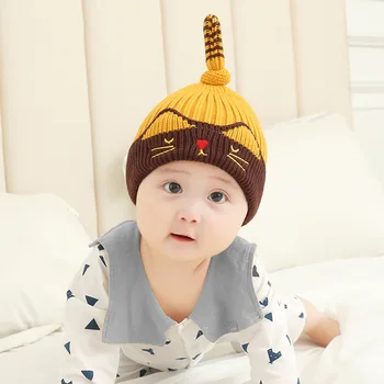 Autumn Winter Newborn Kids Knitted Wool Hemming Caps 2019 Newest Baby Caps Warm Cartoon Cat Striped Hats
Autumn Winter Newborn Kids Knitted Wool Hemming Caps 2019 Newest Baby Caps Warm Cartoon Cat Striped Hats
