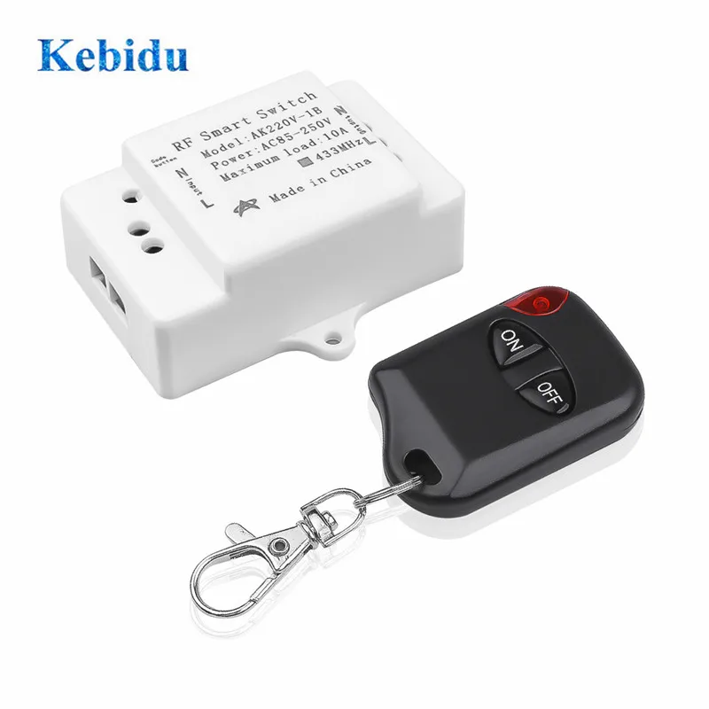 KEBIDU 433Mhz RF Remote Control Switch DC 12V 1CH Wireless Relay Receiver Module + RF Remote 433 Mhz Transmitter Diy
KEBIDU 433Mhz RF Remote Control Switch DC 12V 1CH Wireless Relay Receiver Module + RF Remote 433 Mhz Transmitter Diy