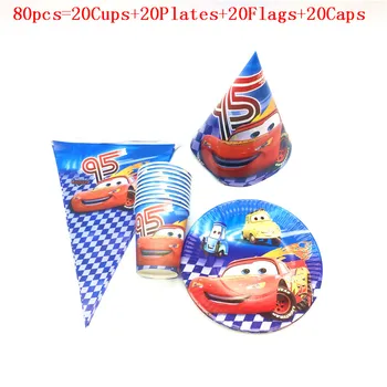 Lightning McQueen Disposable Tableware Sets Plate Cups Banner Hats Birthday Baby Shower Party Decor Supplies Set 40pcs/80pcs 
Lightning McQueen Disposable Tableware Sets Plate Cups Banner Hats Birthday Baby Shower Party Decor Supplies Set 40pcs/80pcs