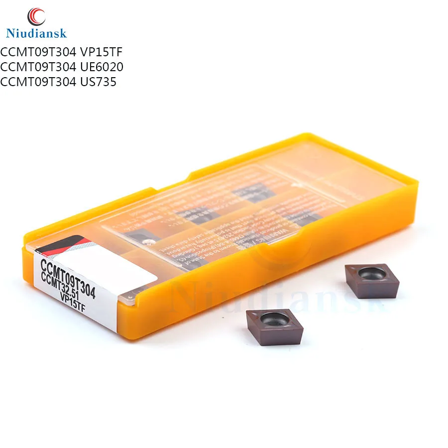 Токарный инструмент CCMT09T304 VP15TF UE6020 US735 твердосплавная вставка для токарного
