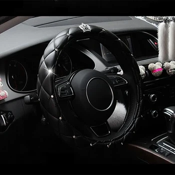 38cm Luxury Crystal Crown Car Steering Wheel Cover for ssangyong ssang yong actyon actyon korando kyron rexton
38cm Luxury Crystal Crown Car Steering Wheel Cover for ssangyong ssang yong actyon actyon korando kyron rexton