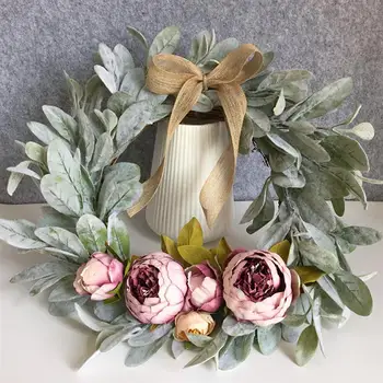 Simulated Peony Garland Plant Pendant Wreath Wall Door Wreath For Garden Wedding Festival Celebrations 
Simulated Peony Garland Plant Pendant Wreath Wall Door Wreath For Garden Wedding Festival Celebrations
