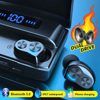CBAOOO LED Bluetooth Wireless Earphone Headphones TWS Touch Control Sport Bluetooth Earbuds Headset Noise Cancel Stereo Earphone
CBAOOO LED Bluetooth Wireless Earphone Headphones TWS Touch Control Sport Bluetooth Earbuds Headset Noise Cancel Stereo Earphone