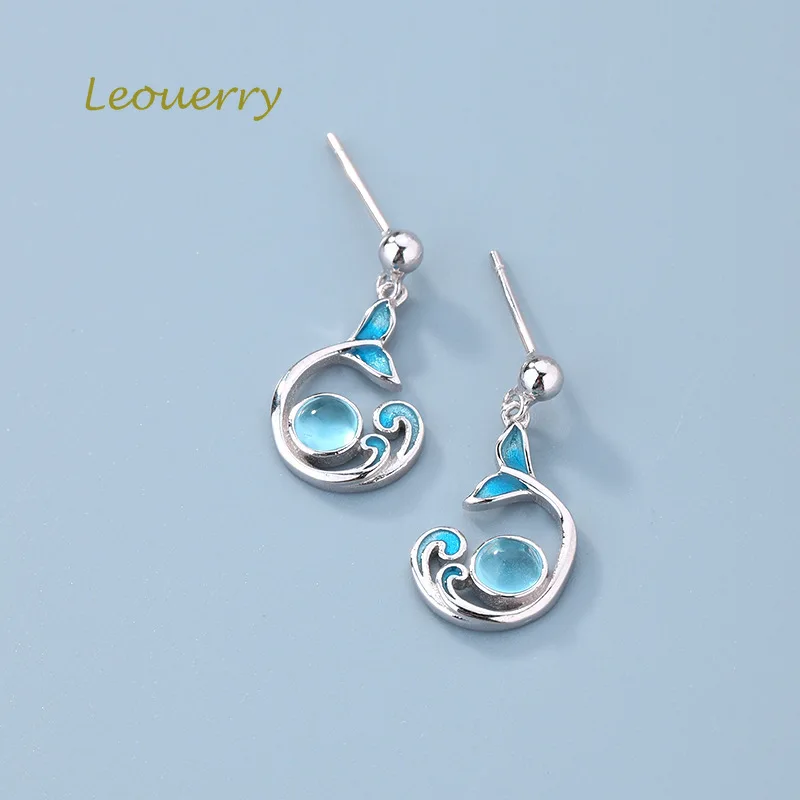 Leouerry Wave Fishtail Earring 925 Sterling Silver Drip Oil Fishtail Crystal Stud Earrings for Women Elegant 925 Silver Jewelry
Leouerry Wave Fishtail Earring 925 Sterling Silver Drip Oil Fishtail Crystal Stud Earrings for Women Elegant 925 Silver Jewelry