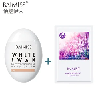 BAIMISS Peptide Moist Hand Cream Foot Mask Nourishing Anti-Aging Moisturizing Whitening Repair Hydra Avocado Extract Skin Care
BAIMISS Peptide Moist Hand Cream Foot Mask Nourishing Anti-Aging Moisturizing Whitening Repair Hydra Avocado Extract Skin Care