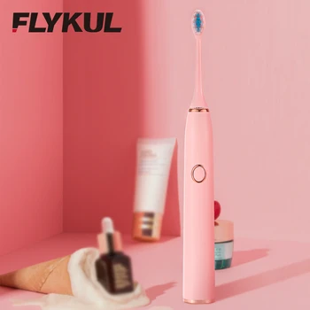 Flykul Electric Sonic Toothbrush Rechargeable Tooth Brush H9 IPX8 Waterproof 25 Kinds of Modes Replaceable Whitening TeethBrush
Flykul Electric Sonic Toothbrush Rechargeable Tooth Brush H9 IPX8 Waterproof 25 Kinds of Modes Replaceable Whitening TeethBrush