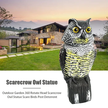 With Voice Shadow Yard Scare Birds 360 Rotate Head Home Decor Scarecrow Owl Statue Patio Fake Outdoor Garden Realistic
With Voice Shadow Yard Scare Birds 360 Rotate Head Home Decor Scarecrow Owl Statue Patio Fake Outdoor Garden Realistic