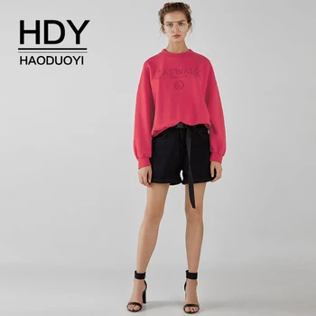 HDY Haoduoyi Letter Embroidered Women Pink Spring Autumn Tops Sports Ladies Crewneck Loose Full Sleeve Sweatshirts
HDY Haoduoyi Letter Embroidered Women Pink Spring Autumn Tops Sports Ladies Crewneck Loose Full Sleeve Sweatshirts
