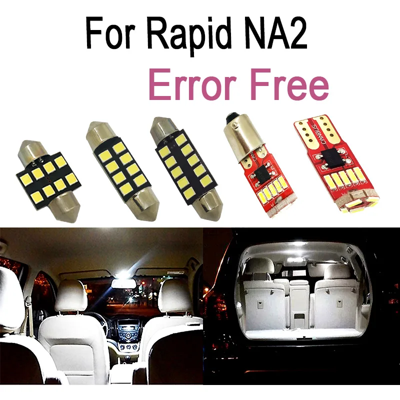 8pcs Error Free LED trunk bulb + LED Interior dome map reading roof Light Kit for Skoda for Rapid NA2 (2011+)
8pcs Error Free LED trunk bulb + LED Interior dome map reading roof Light Kit for Skoda for Rapid NA2 (2011+)