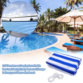 Balcony Privacy Screen Cover Swimming Pool Deck Covering for Sun Protection 3' x 16'4" White Strips Multiple Colors Available
Balcony Privacy Screen Cover Swimming Pool Deck Covering for Sun Protection 3' x 16'4" White Strips Multiple Colors Available