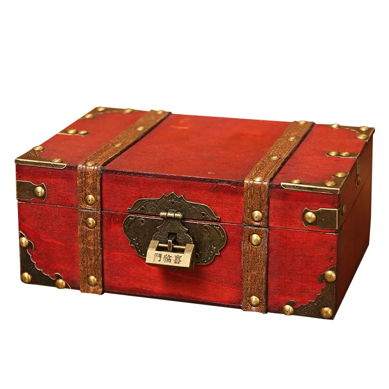 Wooden Box Retro Wood Organizer Box with Lock Desktop Sundries Certificate Compartmented Storage Boxes Household Collection
Wooden Box Retro Wood Organizer Box with Lock Desktop Sundries Certificate Compartmented Storage Boxes Household Collection
