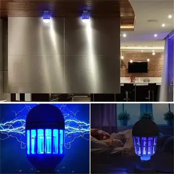 Electric Fly Zapper LED Light Flying Insects Delicate E27 Creative UV Lamp Mosquito Light Fashion Mosquito Bulb Insect Trap
Electric Fly Zapper LED Light Flying Insects Delicate E27 Creative UV Lamp Mosquito Light Fashion Mosquito Bulb Insect Trap