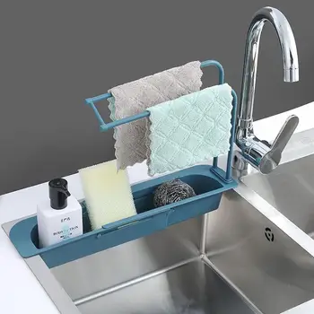 Kitchen Multifunctional Sink Drain Rack Shelf Suction Cup Sink Drain Basket Draining Basket Wiping Arrangement Rack Accessorie
Kitchen Multifunctional Sink Drain Rack Shelf Suction Cup Sink Drain Basket Draining Basket Wiping Arrangement Rack Accessorie