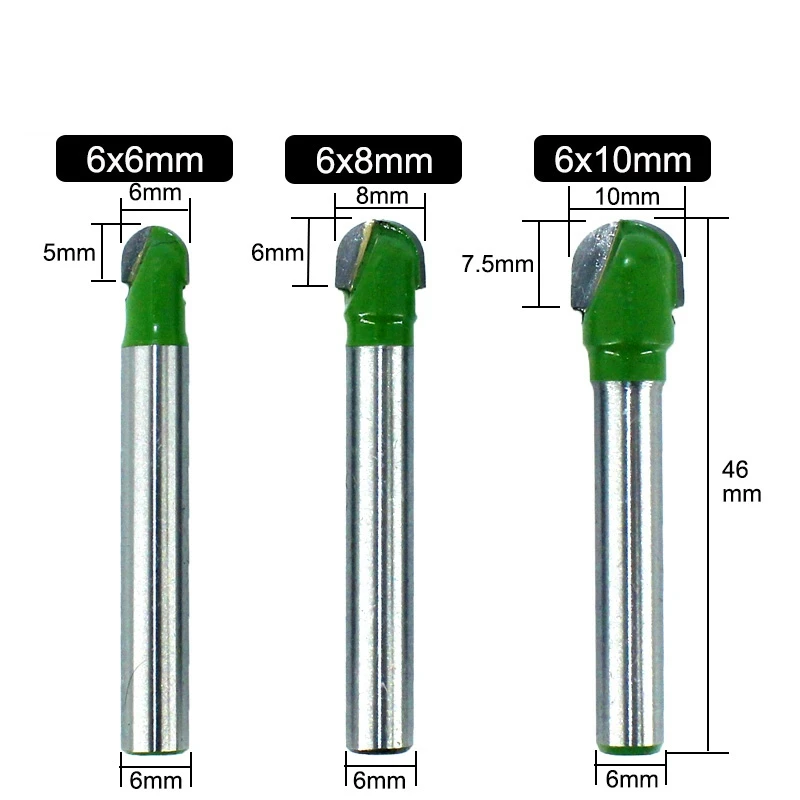 New 5Pcs 6Mm Shank Ball Nose Router Bits Set End Mill Round Cove Box Solid Carbide CNC Radius Core Milling Bit
New 5Pcs 6Mm Shank Ball Nose Router Bits Set End Mill Round Cove Box Solid Carbide CNC Radius Core Milling Bit