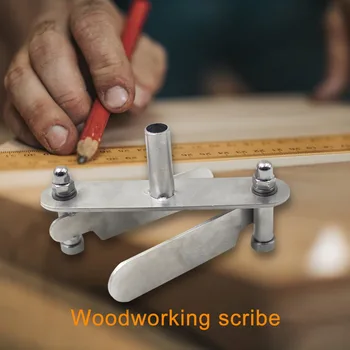 Carpenter Woodworking Scriber Sliding Ruler Mark Line Durable Stainless Steel Wooden Gauge Measuring Tool Scribing Device
Carpenter Woodworking Scriber Sliding Ruler Mark Line Durable Stainless Steel Wooden Gauge Measuring Tool Scribing Device