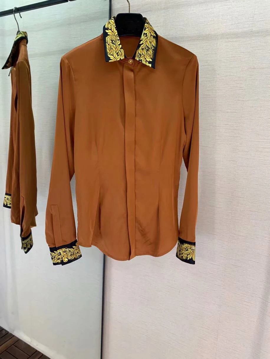 8.23 Women elegant print blouse long sleeve turn down collar shirt female causal stylish top
8.23 Women elegant print blouse long sleeve turn down collar shirt female causal stylish top