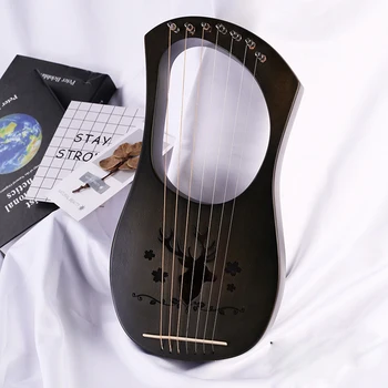 7-String Lyre Harp Metal Strings Solid Mahogany Wood String Instrument with Carry Bag and usermanual
7-String Lyre Harp Metal Strings Solid Mahogany Wood String Instrument with Carry Bag and usermanual