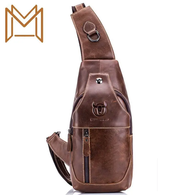 Man Genuine Leather Single Shoulder Messenger Head Layer Cowhide Chest Package
Man Genuine Leather Single Shoulder Messenger Head Layer Cowhide Chest Package