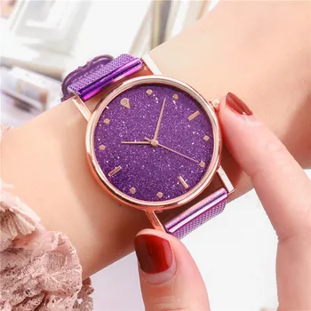 Luxury Women Watches Bracelet Crystal Silver Stainless Steel Mesh Strap Quartz Magnet Buckle Sky Luminous Hands Watch Clock 
Luxury Women Watches Bracelet Crystal Silver Stainless Steel Mesh Strap Quartz Magnet Buckle Sky Luminous Hands Watch Clock