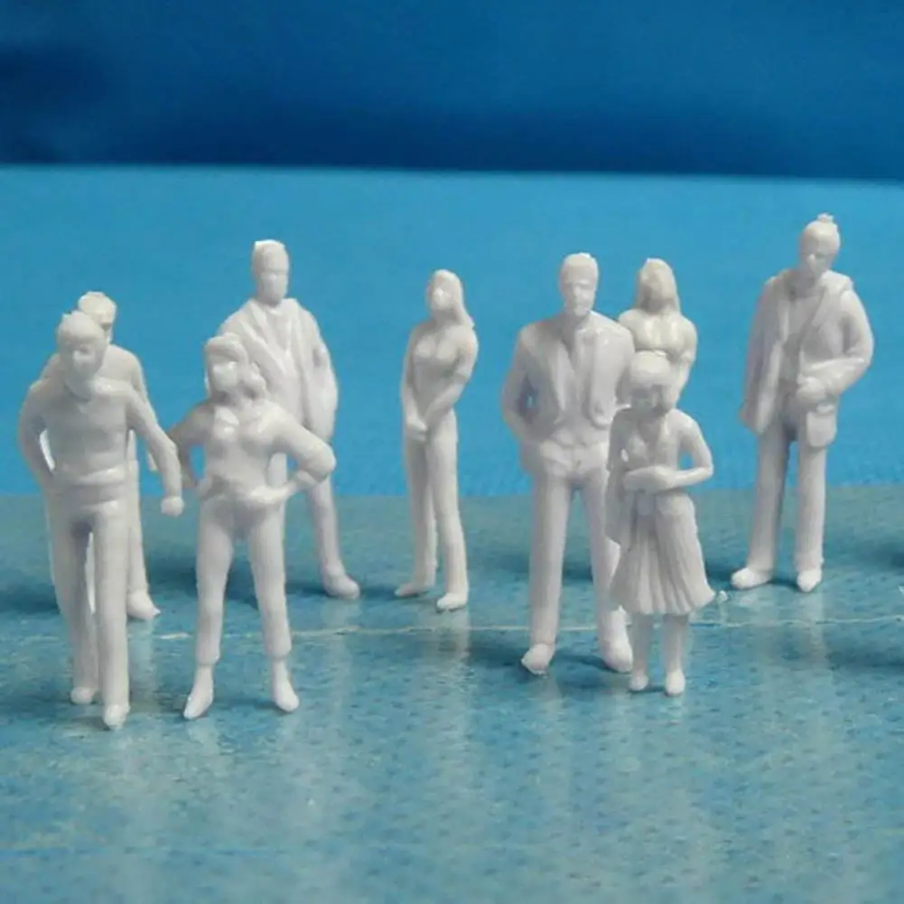 100 Pcs/set DIY Toys White Model People Figure Scale Mini Unpainted For Train Passengers
100 Pcs/set DIY Toys White Model People Figure Scale Mini Unpainted For Train Passengers