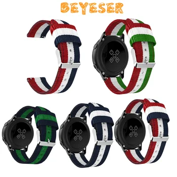 Striped Nylon Strap Watchband For Samsung galaxy watch Active 2 40mm 44mm Active2 Band Bracelet Replacement 20mm Wristband Belt
Striped Nylon Strap Watchband For Samsung galaxy watch Active 2 40mm 44mm Active2 Band Bracelet Replacement 20mm Wristband Belt