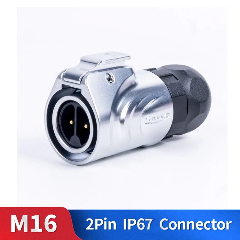 M16 2 Pin Waterproof Connector Kit Metal Shell Male and Female Industrial Outdoor Lighting Cable Plug and Socket
M16 2 Pin Waterproof Connector Kit Metal Shell Male and Female Industrial Outdoor Lighting Cable Plug and Socket