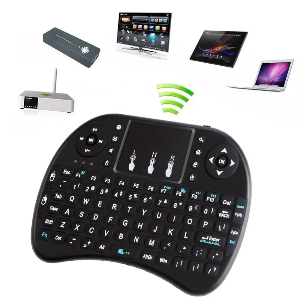 Mini 92-key 2.4G Wireless Air Mouse Keyboard 78 Channels Remote Control Handheld Gaming Keyboards for XBMC X TV Box Android PC | Компьютеры
