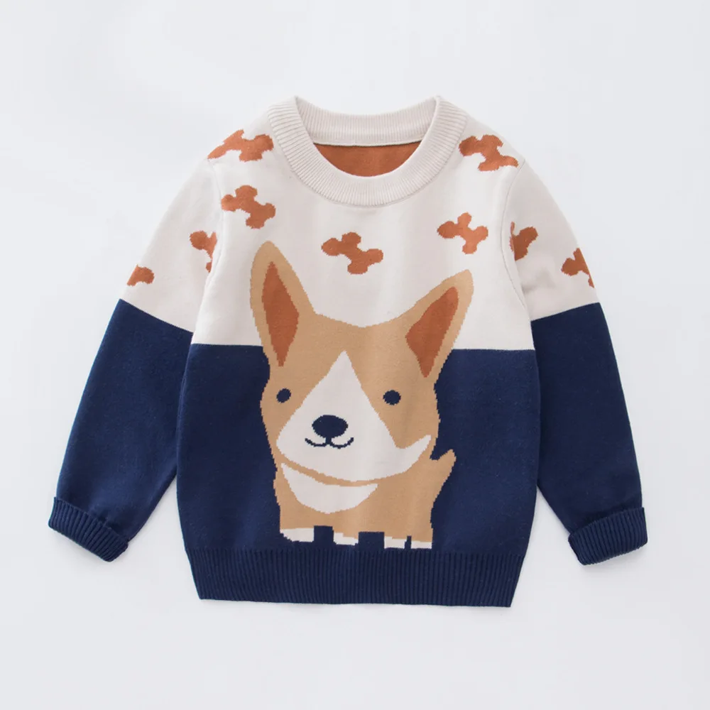 Boy Sweater 2019 Spring And Autumn New Style Children Pullover Knitted Cartoon Puppy Base Shirt Children 
Boy Sweater 2019 Spring And Autumn New Style Children Pullover Knitted Cartoon Puppy Base Shirt Children