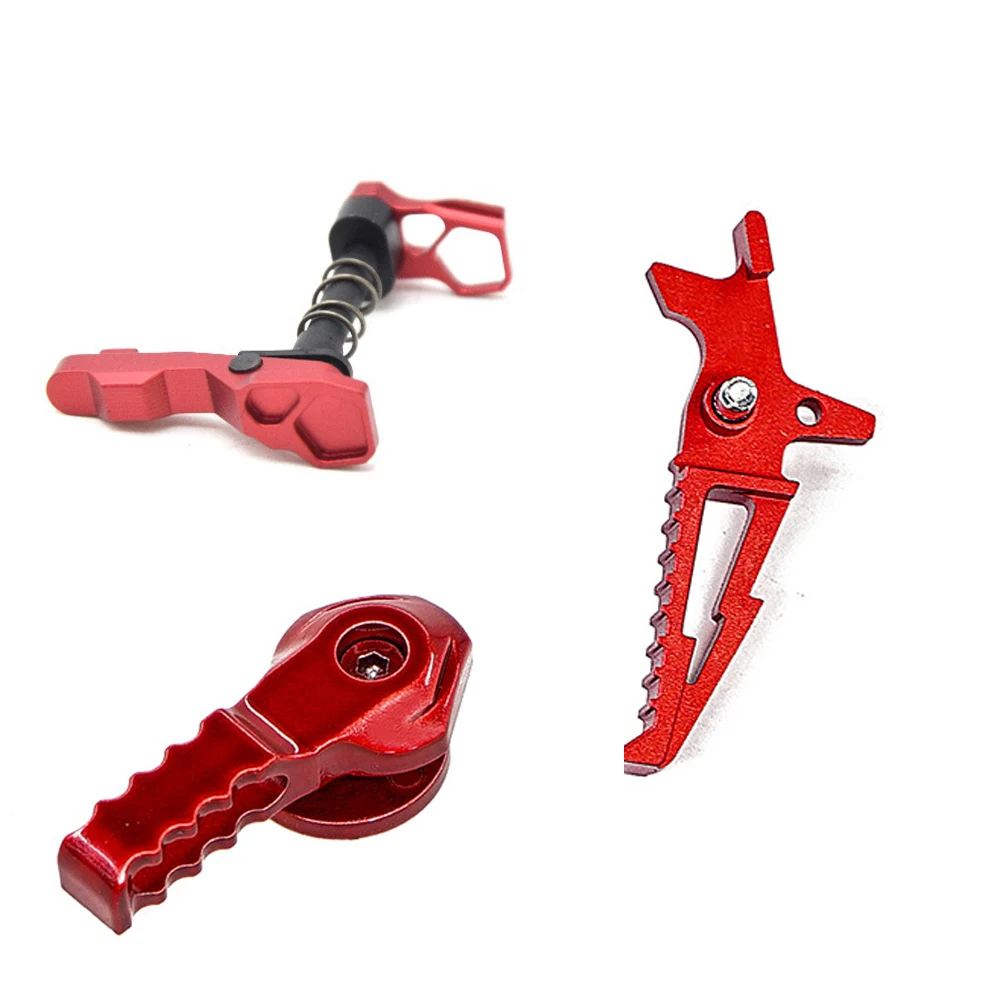 CNC IPSC Aluminum Magazine Release Catch Set For M4/m16 AEG Airsoft Red Accessories Safety Selector Switch Levers
CNC IPSC Aluminum Magazine Release Catch Set For M4/m16 AEG Airsoft Red Accessories Safety Selector Switch Levers